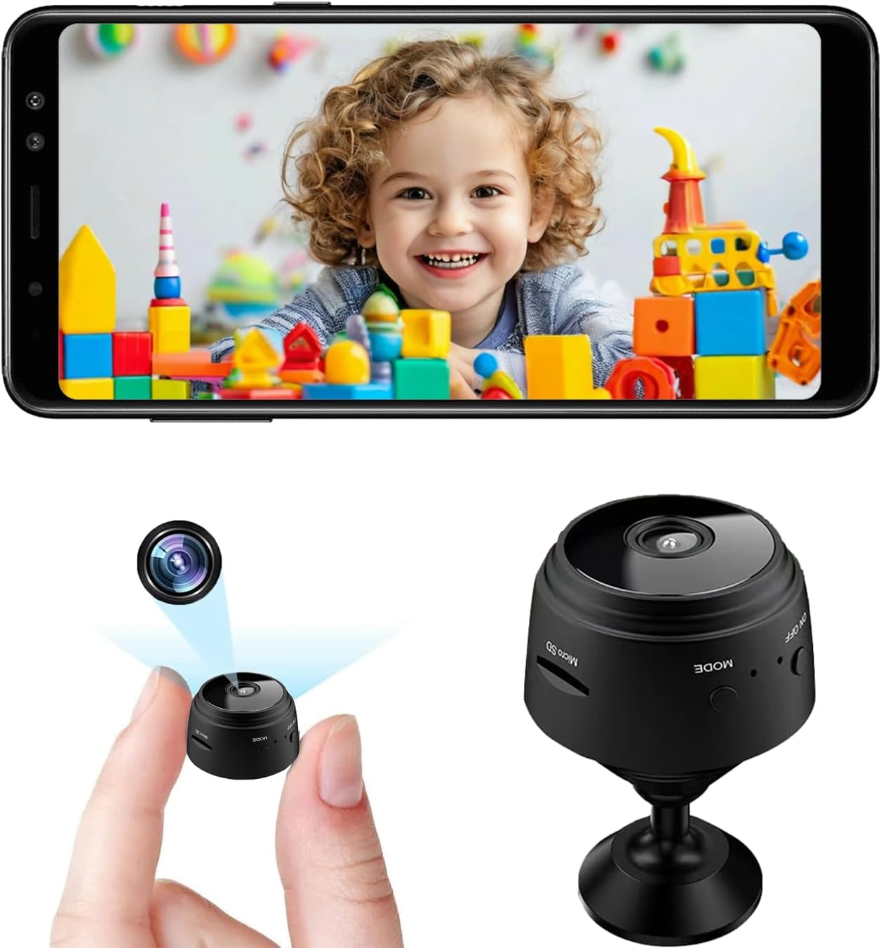 Home Security Outdoor Camera System - Mini Telecamera di Sicurezza, Videocamera WiFi