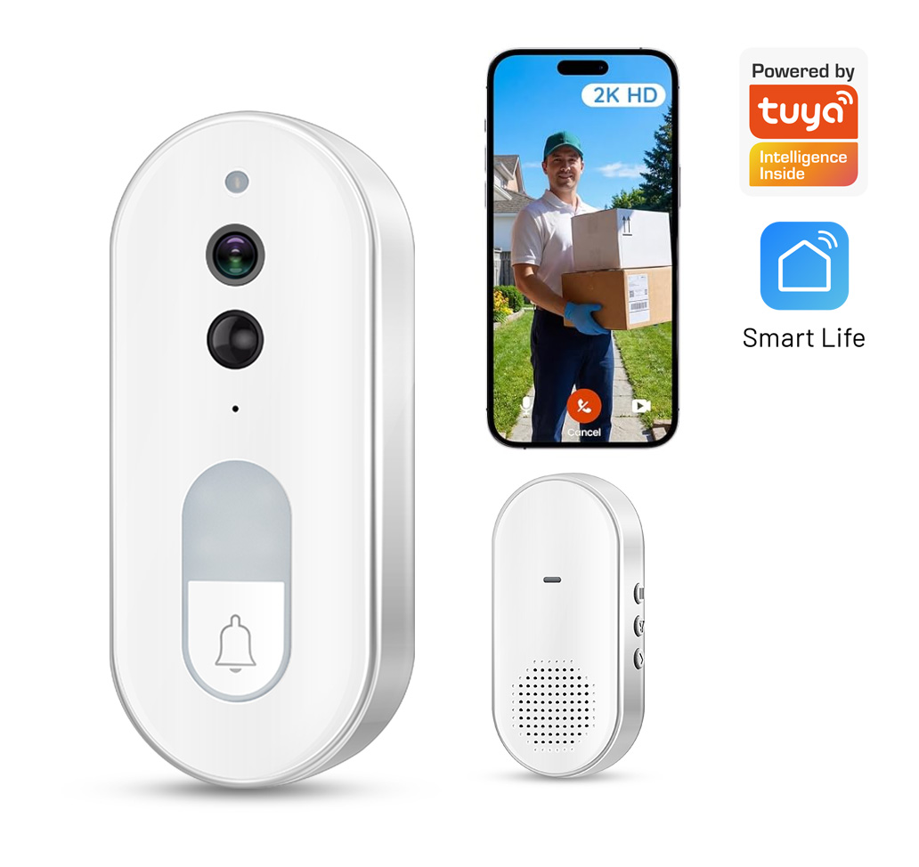Home Security No Wifi Needed - Campanello Video Intelligente Tuya Wireless 1080P