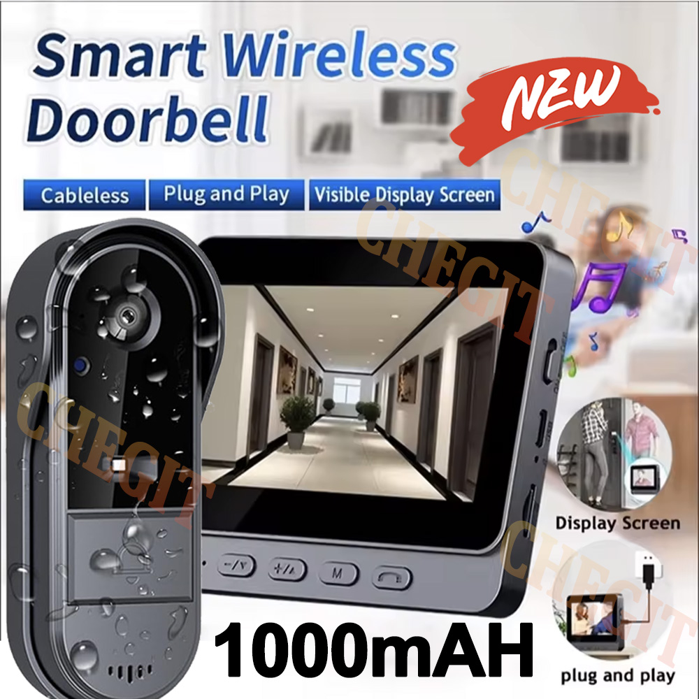 Home Security No Wifi Needed - Campanello senza fili Wifi Telecamera 1080P