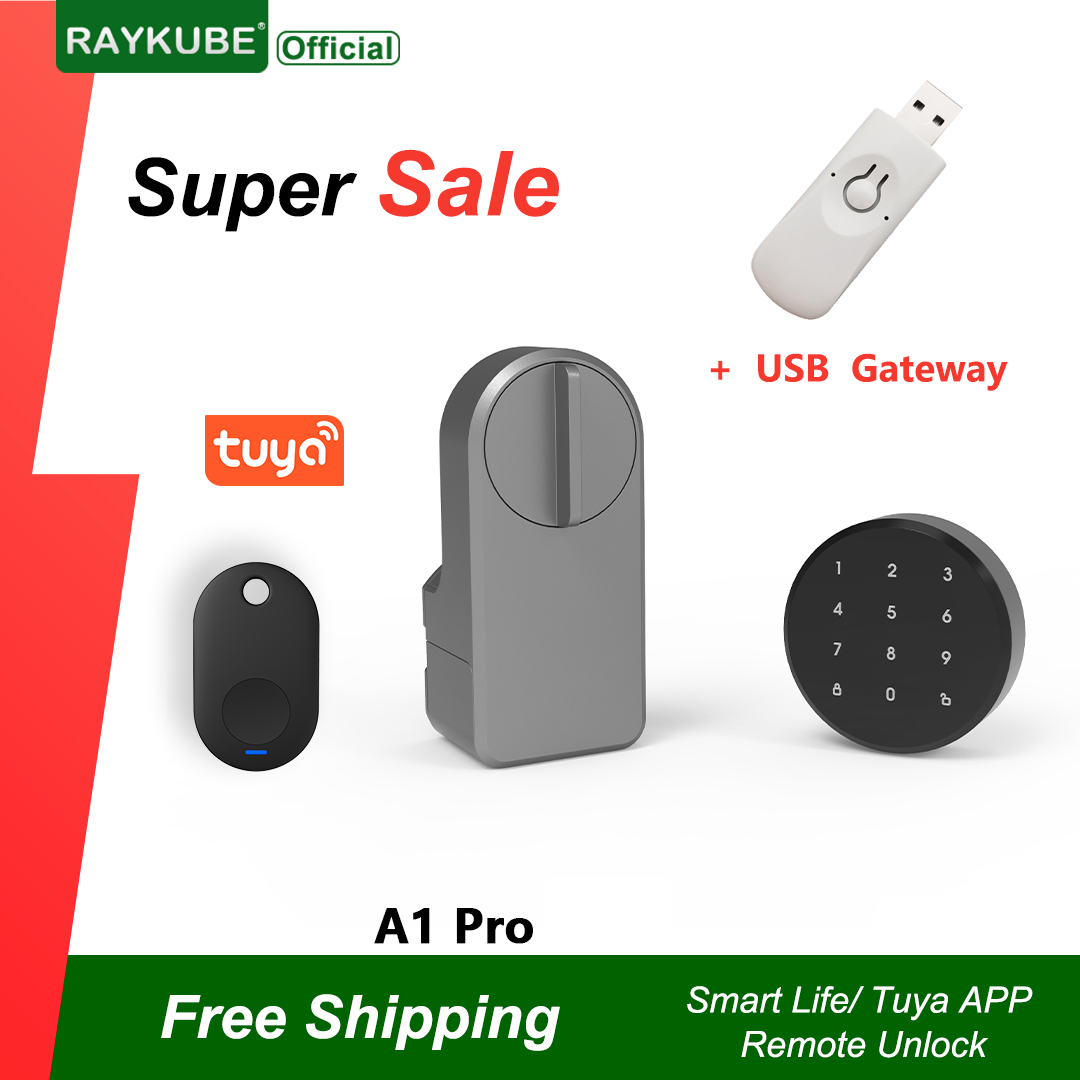 Home Security Door Lock - RAYKUBE A1 Pro Tuya BEL Set