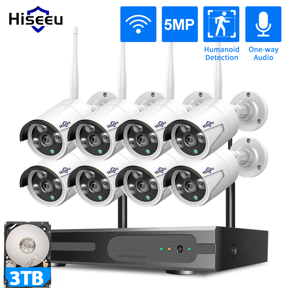 Home Security Nvr - Sistema di Sicurezza CCTV WiFi Hiseeu