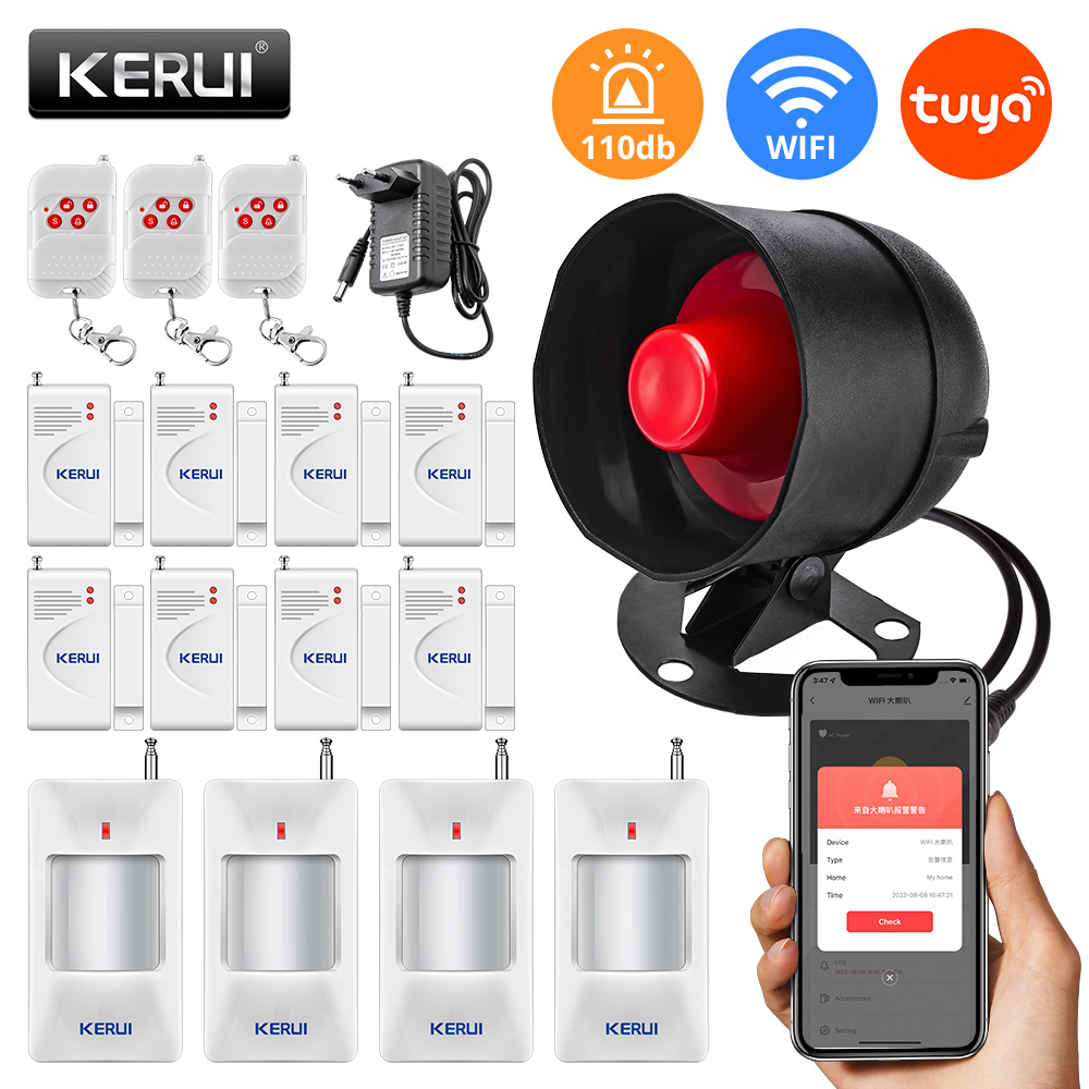 Sim Gsm Alarm - KERUI Tuya WIFI altoparlante ad alta