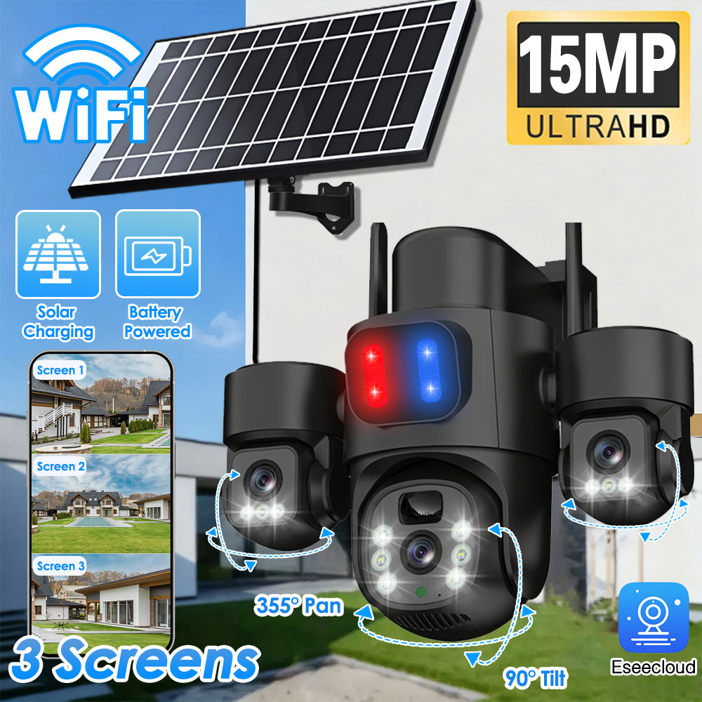 Home Security Outdoor Camera System - Telecamera PTZ solare WIFI Telecamera esterna