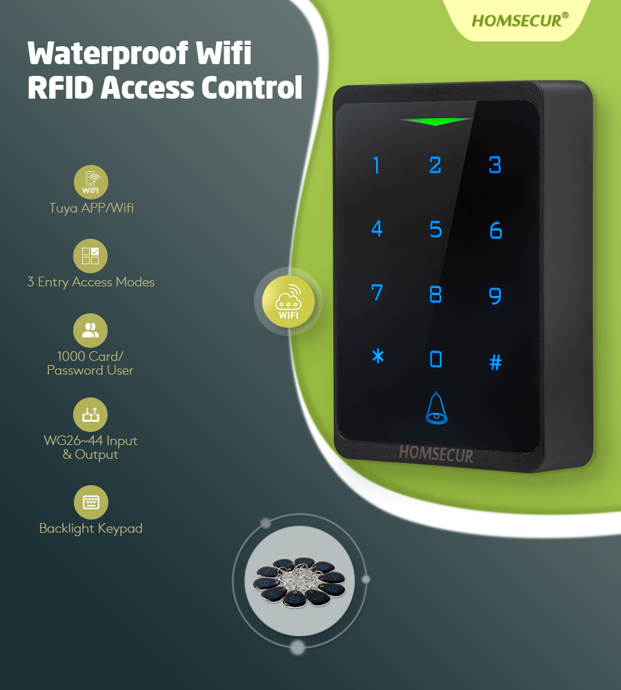 Home Security Key Fob - Sistema di Controllo Accessi WiFi RFID