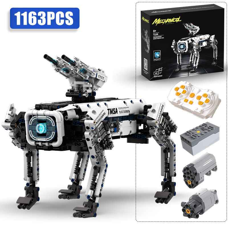 Home Security Robot Dog - Robot da Guerra Programmabile STEM, Blocchi