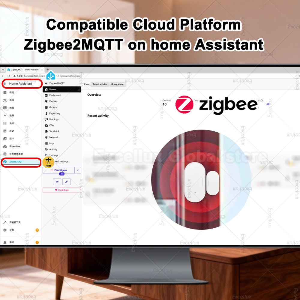 Zigbee 3.0 Sensore per porte e - Home Security Gate recensione e prezzo