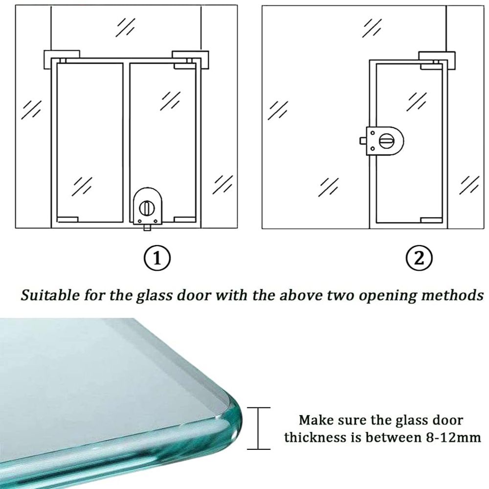 Serratura per Porta in Vetro c - Home Security Gate recensione e prezzo