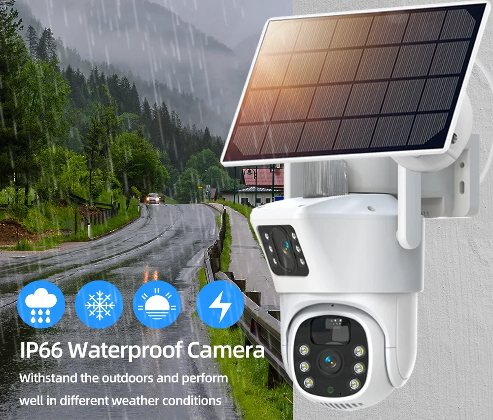 4K 8MP Dual Lens Wifi Solar CC - Home Security Nvr recensione e prezzo