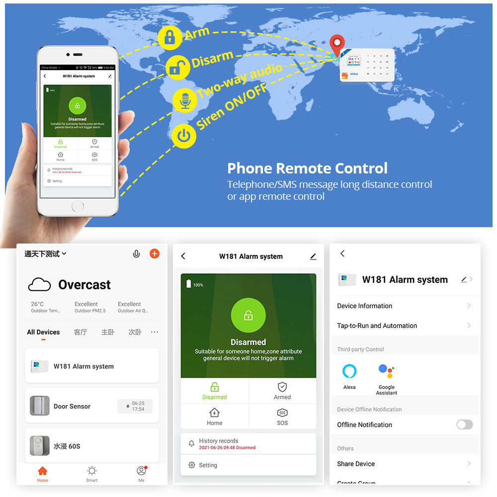 KERUI Kit sistema di allarme d - Sim Gsm Alarm recensione e prezzo