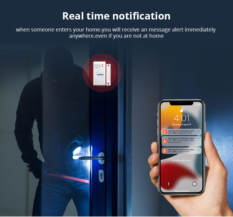 KERUI Tuya WIFI altoparlante a - Sim Gsm Alarm recensione e prezzo