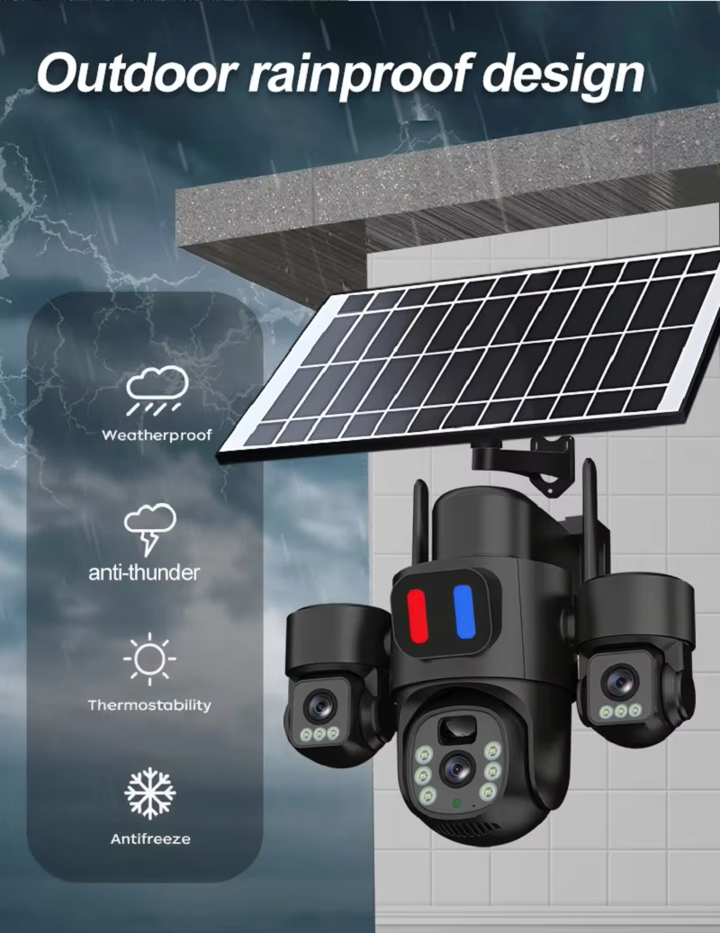 Telecamera PTZ solare WIFI Tel - Home Security Outdoor Camera System recensione e prezzo
